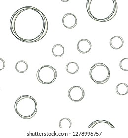 Light Blue, Yellow vector seamless cover with spots. Illustration with set of shining colorful abstract circles. Texture for window blinds, curtains.