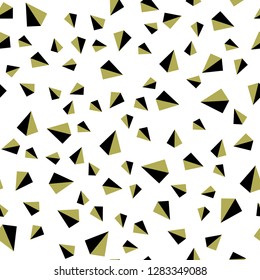 Light Blue, Yellow vector seamless, isometric template with crystals, triangles. Modern abstract illustration with colorful triangles. Design for wallpaper, fabric makers.