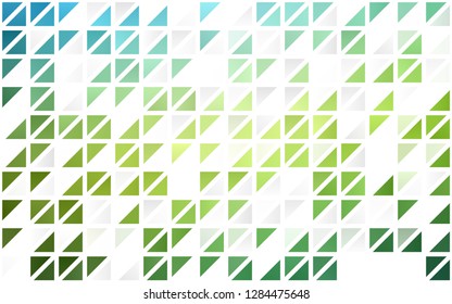 Light Blue, Yellow vector seamless backdrop with lines, triangles. Decorative design in abstract style with triangles. Pattern for trendy fabric, wallpapers.