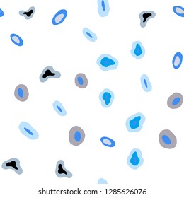 Light Blue, Yellow vector seamless pattern with spheres. Modern abstract illustration with colorful water drops. Template for business cards, websites.