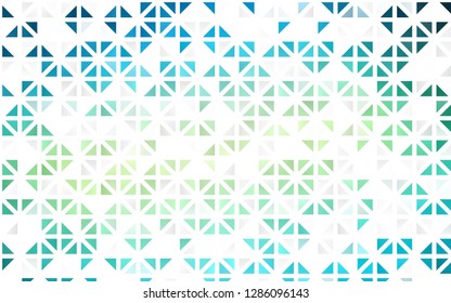 Light Blue, Yellow vector seamless template with crystals, triangles. Modern abstract illustration with colorful triangles. Design for textile, fabric, wallpapers.
