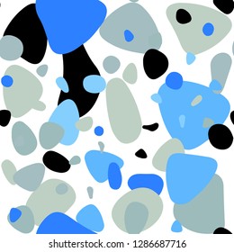 Light Blue, Yellow vector seamless backdrop with dots. Blurred decorative design in abstract style with bubbles. Pattern for design of fabric, wallpapers.