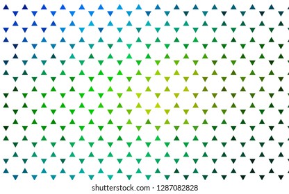 Light Blue, Yellow vector seamless layout with lines, triangles. Beautiful illustration with triangles in nature style. Pattern for design of fabric, wallpapers.