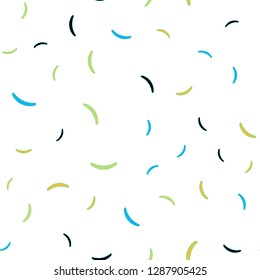 Light Blue, Yellow vector seamless background with lines. Modern gradient abstract illustration with bandy lines. Template for cell phone screens.