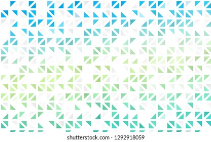 Light Blue, Yellow vector seamless layout with lines, triangles. Beautiful illustration with triangles in nature style. Pattern for trendy fabric, wallpapers.