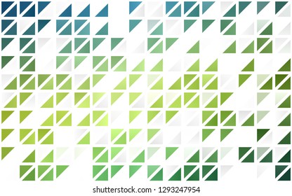Light Blue, Yellow vector seamless template with crystals, triangles. Illustration with set of colorful triangles. Template for business cards, websites.