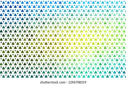 Light Blue, Yellow vector seamless background with triangles. Modern abstract illustration with colorful triangles. Template for business cards, websites.