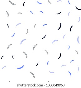 Light Blue, Yellow vector seamless background with wry lines. Modern gradient abstract illustration with bandy lines. Abstract style for your business design.