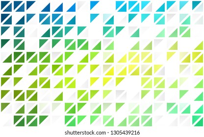 Light Blue, Yellow vector seamless pattern in polygonal style. Glitter abstract illustration with triangular shapes. Pattern for trendy fabric, wallpapers.