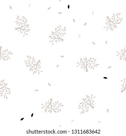 Light Blue, Yellow vector seamless abstract design with leaves, branches. Glitter abstract illustration with leaves and branches. Design for wallpaper, fabric makers.