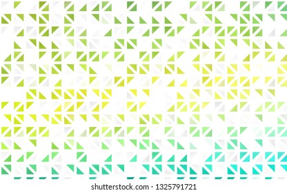 Light Blue, Yellow vector seamless backdrop with lines, triangles. Glitter abstract illustration with triangular shapes. Trendy design for wallpaper, fabric makers.