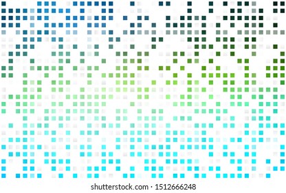 Light Blue, Yellow vector seamless background with rectangles. Beautiful illustration with rectangles and squares. Design for textile, fabric, wallpapers.