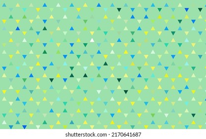 Light Blue, Yellow vector seamless layout with lines, triangles. Glitter abstract illustration with triangular shapes. Template for business cards, websites.