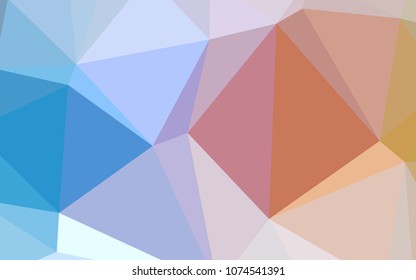 Light Blue, Yellow vector shining triangular backdrop. Colorful illustration in abstract style with gradient. That new template can be used for your brand book.