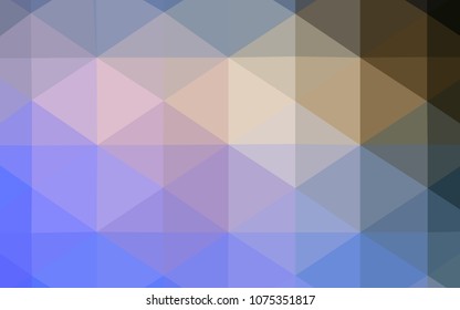 Light Blue, Yellow vector shining triangular cover. A completely new color illustration in a  polygonal style. Textured pattern can be used for background.