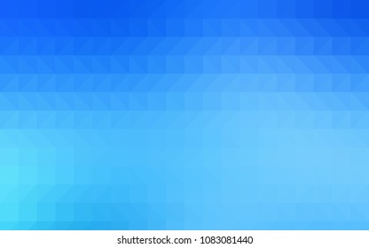 Light Blue, Yellow vector shining triangular pattern. Creative geometric illustration in Origami style with gradient. Brand-new style for your business design.