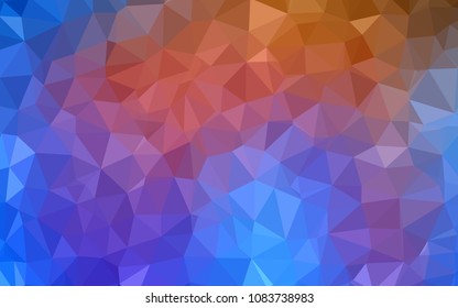 Light Blue, Yellow vector shining triangular backdrop. A sample with polygonal shapes. A completely new design for your leaflet.