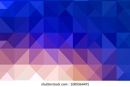 Light Blue, Yellow vector shining triangular cover. A sample with polygonal shapes. Triangular pattern for your business design.