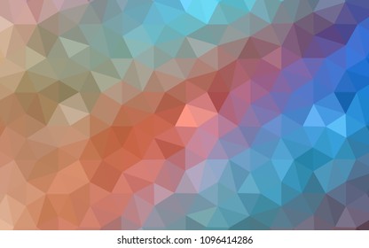 Light Blue, Yellow vector shining triangular layout. Colorful illustration in polygonal style with gradient. Triangular pattern for your design.