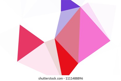 Light Blue, Yellow vector shining triangular cover. Shining polygonal illustration, which consist of triangles. Triangular pattern for your design.