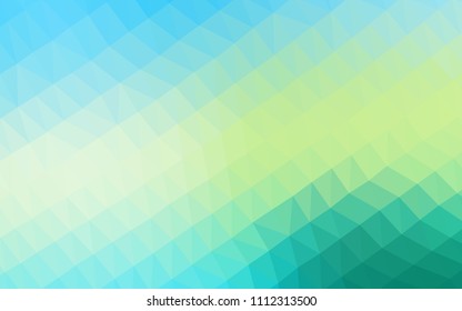 Light Blue, Yellow vector shining hexagonal pattern. A completely new color illustration in a vague style. The template can be used as a background for cell phones.