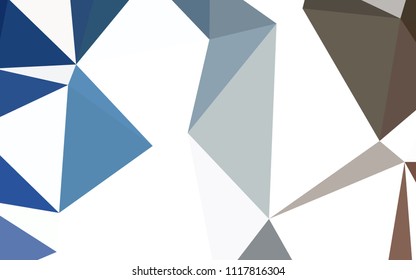 Light Blue, Yellow vector shining triangular layout. Modern abstract illustration with triangles. Polygonal design for your web site.