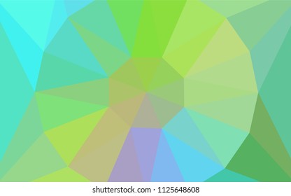 Light Blue, Yellow vector shining triangular backdrop with a gem in a centre. A sample with polygonal shapes. A completely new design for your leaflet.