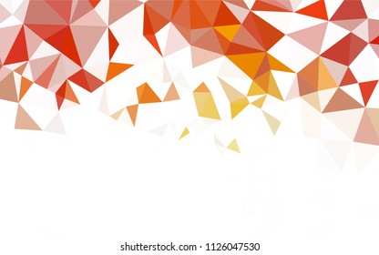 Light Blue, Yellow vector shining triangular backdrop. Triangular geometric sample with gradient.  Textured pattern for your backgrounds.