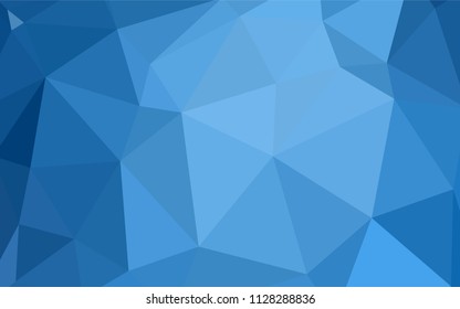 Light Blue, Yellow vector shining triangular cover. A completely new color illustration in a polygonal style. Triangular pattern for your design.