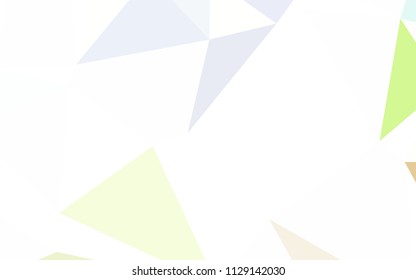 Light Blue, Yellow vector shining triangular layout. Elegant bright polygonal illustration with gradient. Polygonal design for your web site.