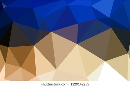 Light Blue, Yellow vector shining triangular layout. Glitter abstract illustration with an elegant triangles. A new texture for your web site.