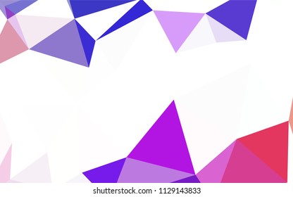 Light Blue, Yellow vector shining triangular layout. Glitter abstract illustration with an elegant triangles. Polygonal design for your web site.