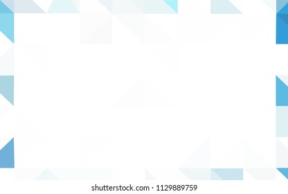 Light Blue, Yellow vector shining triangular backdrop. Colorful illustration in abstract style with triangles. Best triangular design for your business.