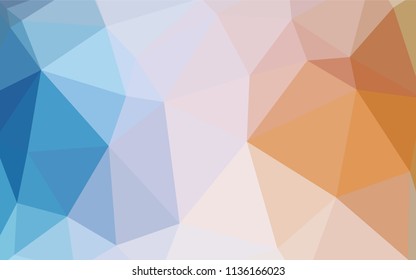 Light Blue, Yellow vector shining triangular backdrop. Elegant bright polygonal illustration with gradient. Completely new template for your banner.
