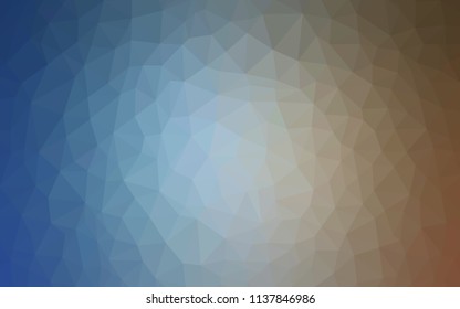 Light Blue, Yellow vector shining triangular cover. Modern abstract illustration with triangles. Brand new design for your business.