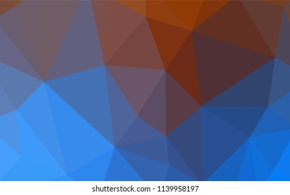 Light Blue, Yellow vector shining triangular layout. Polygonal abstract illustration with gradient. Completely new template for your banner.