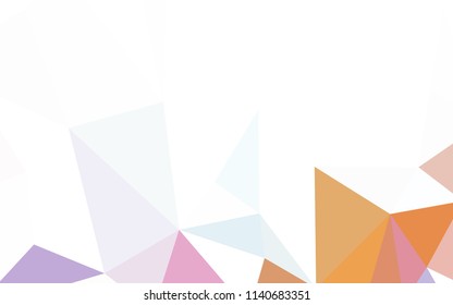 Light Blue, Yellow vector shining triangular backdrop. Elegant bright polygonal illustration with gradient. Pattern for a brand book's backdrop.