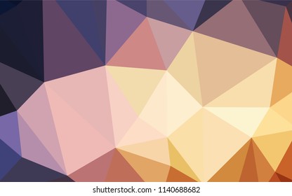 Light Blue, Yellow vector shining triangular layout. Polygonal abstract illustration with gradient. A completely new design for your leaflet.
