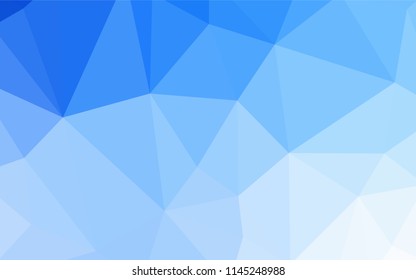 Light Blue, Yellow vector shining triangular layout. Modern abstract illustration with triangles. Brand new style for your business design.