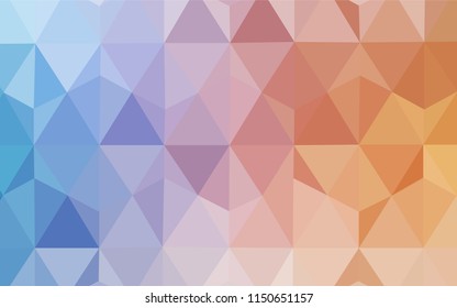 Light Blue, Yellow vector shining triangular backdrop. Colorful abstract illustration with triangles. Completely new template for your banner.