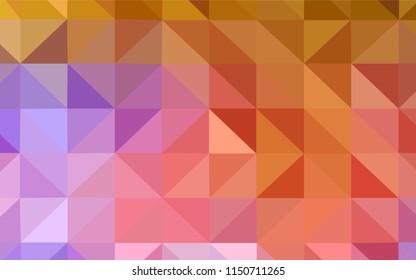 Light Blue, Yellow vector shining triangular layout. A completely new color illustration in a polygonal style. Triangular pattern for your design.
