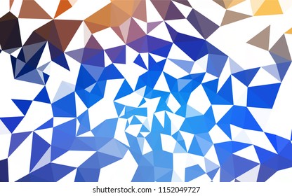 Light Blue, Yellow vector shining triangular backdrop. Modern abstract illustration with triangles. Brand new style for your business design.