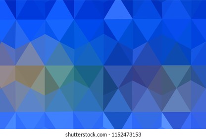 Light Blue, Yellow vector shining triangular backdrop. Colorful illustration in polygonal style with gradient. Best triangular design for your business.