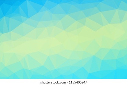 Light Blue, Yellow vector shining hexagonal pattern. Glitter abstract illustration with an elegant design. Brand new design for your business.