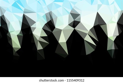 Light Blue, Yellow vector shining hexagonal template. Colorful illustration in abstract style with gradient. The template can be used as a background for cell phones.