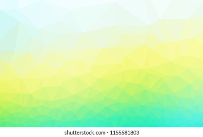 Light Blue, Yellow vector shining hexagonal pattern. Modern geometrical abstract illustration with gradient. A completely new template for your business design.