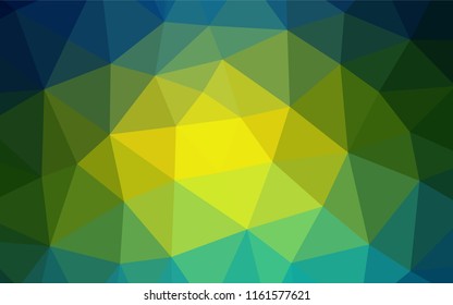 Light Blue, Yellow vector shining hexagonal background. Modern geometrical abstract illustration with gradient. A completely new template for your business design.