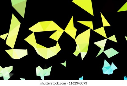 Light Blue, Yellow vector shining hexagonal pattern. Colorful abstract illustration with gradient. The completely new template can be used for your brand book.