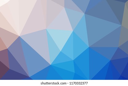Light Blue, Yellow vector shining triangular backdrop. Polygonal abstract illustration with gradient. A new texture for your web site.