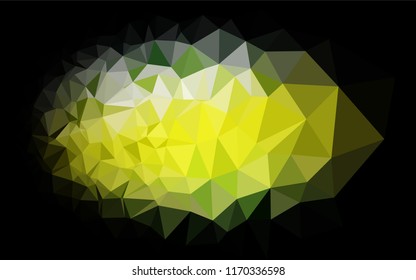 Light Blue, Yellow vector shining hexagonal background. Colorful abstract illustration with gradient. The polygonal design can be used for your web site.